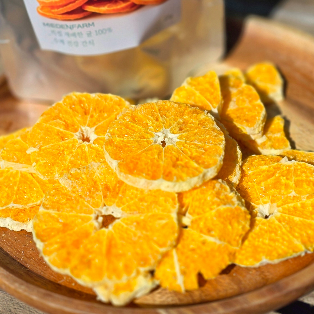 Jeju tangerine freeze-dried chips